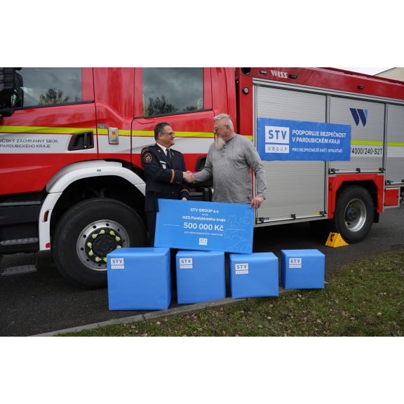 STV GROUP podpořila hasiče v Pardubickém kraji