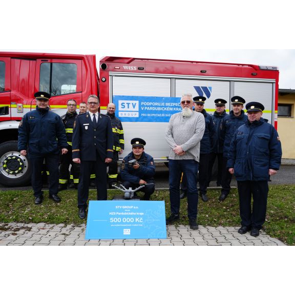 STV GROUP podpořila hasiče v Pardubickém kraji