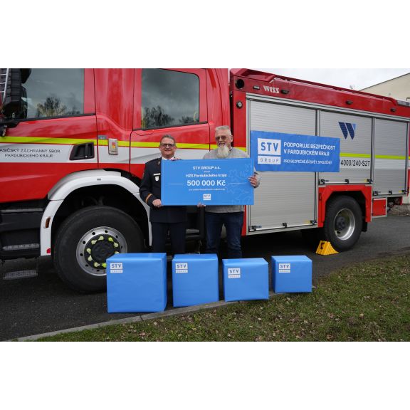 STV GROUP podpořila hasiče v Pardubickém kraji
