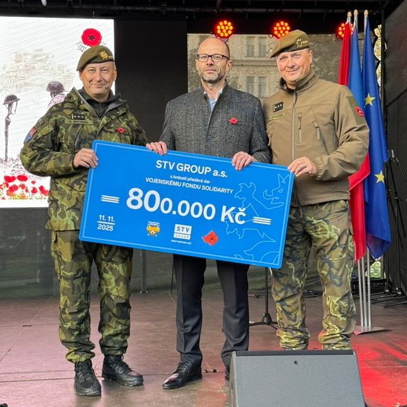 Den válečných veteránů - STV GROUP letos věnovala 800 000 Kč Vojenskému fondu solidarity
