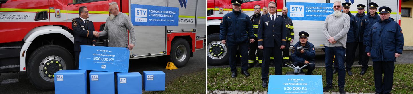 STV GROUP podpořila hasiče v Pardubickém kraji
