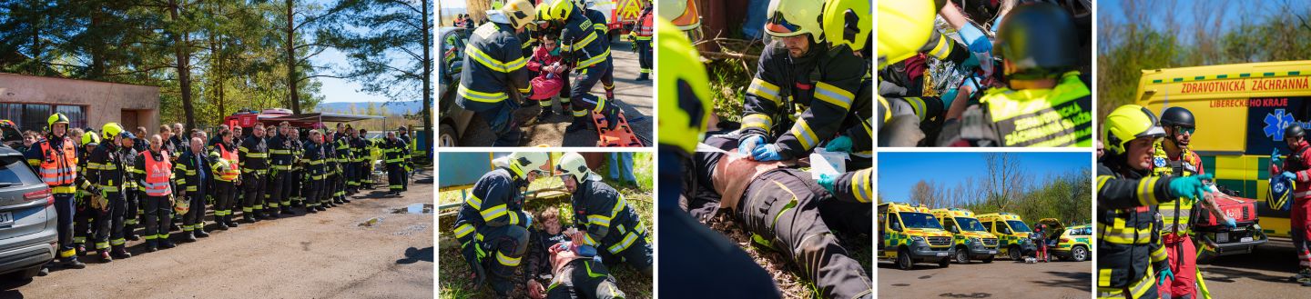 Taktické cvičení IZS Hajniště