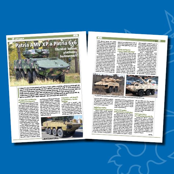 PATRIA AMV XP: Budoucnost obrněné techniky pro AČR s českým srdcem, píše měsíčník ATM.