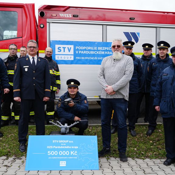 STV GROUP supported firefighters in the Pardubice Region