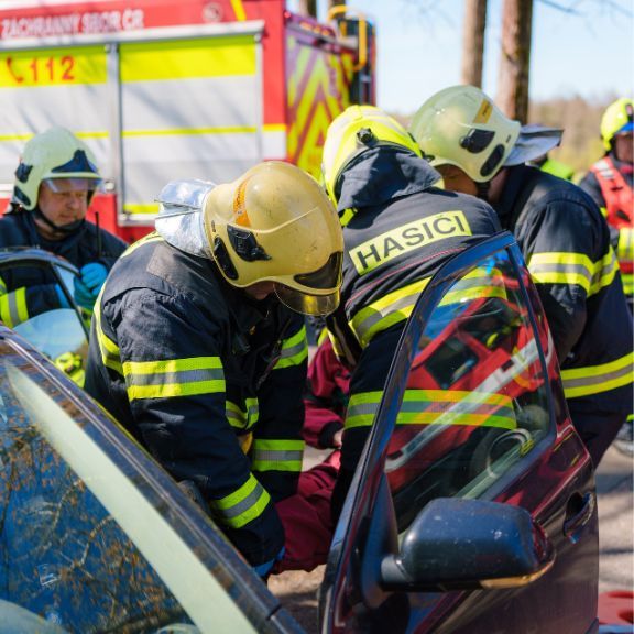 At the STV GROUP facility in the Frýdlant region, emergency services conducted a drill simulating a response to a fire and an ammunition explosion