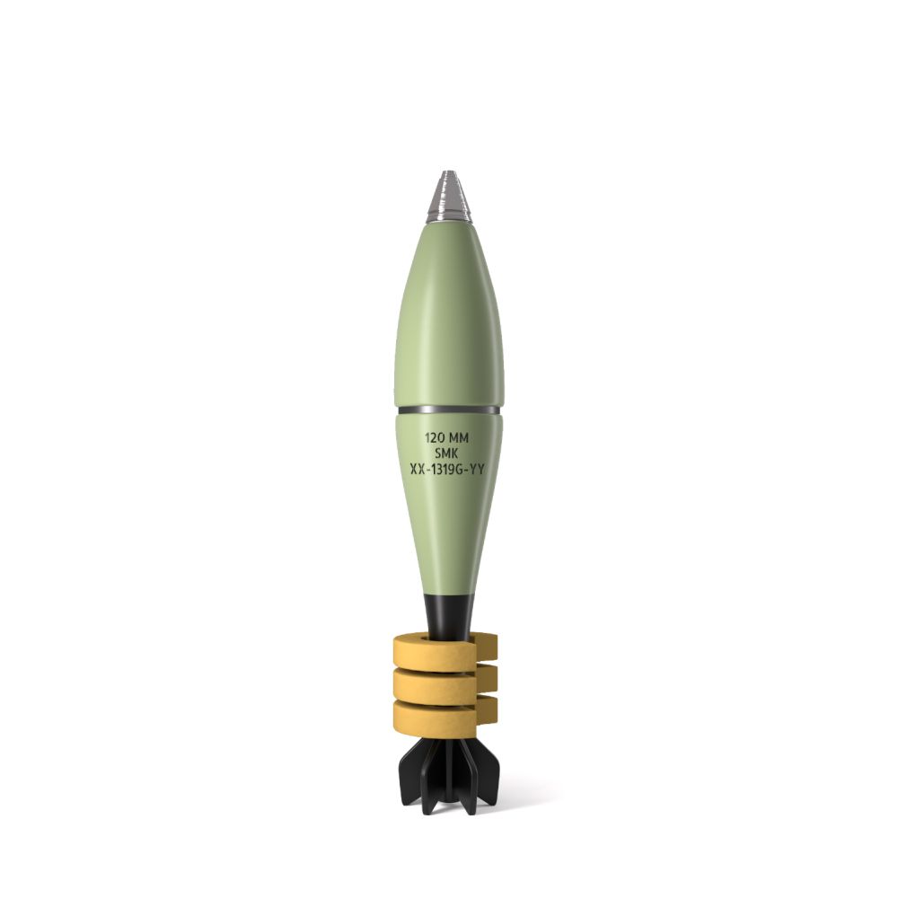 Mina 120 mm zadýmovací pro samohybný minomet